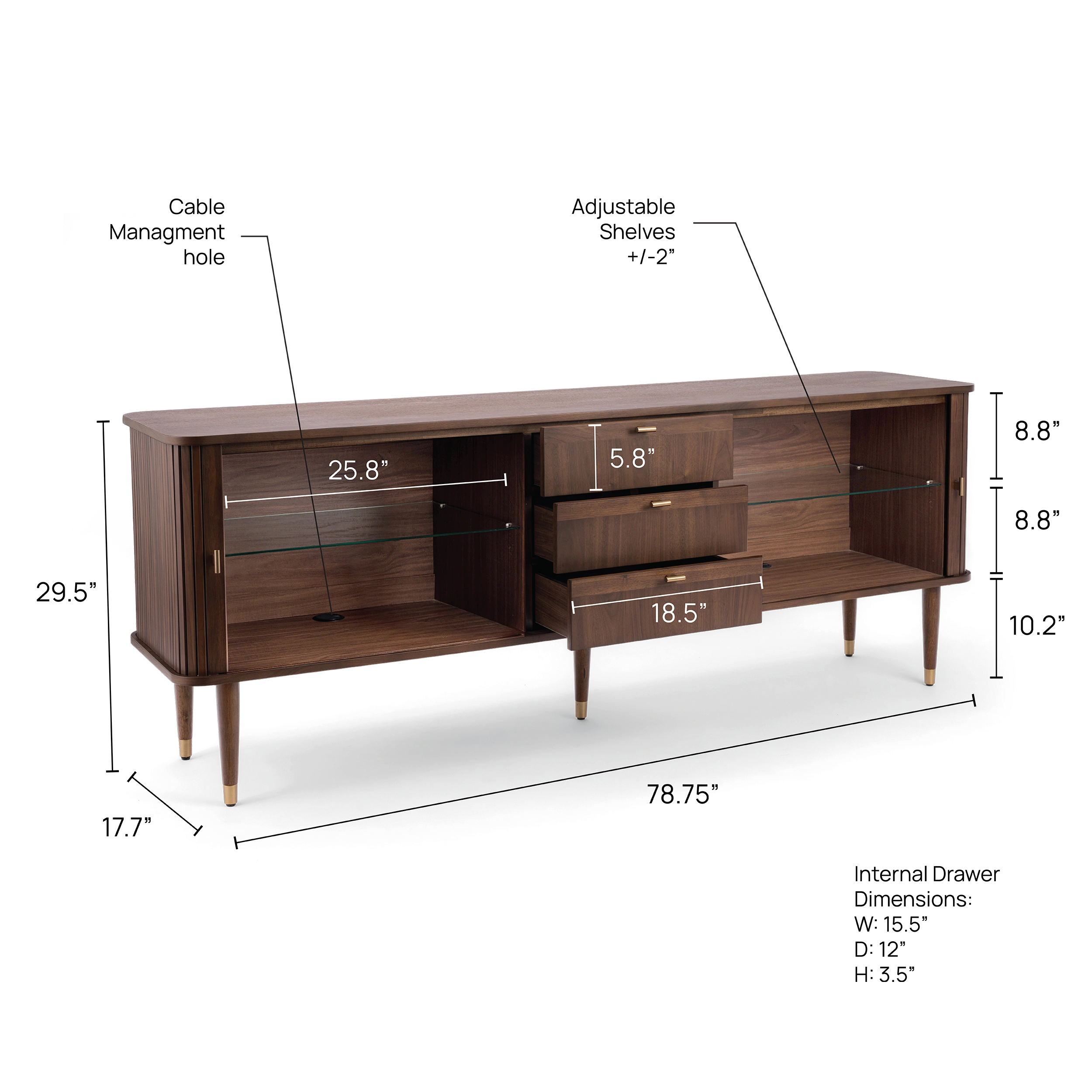 Murray 79" Sideboard