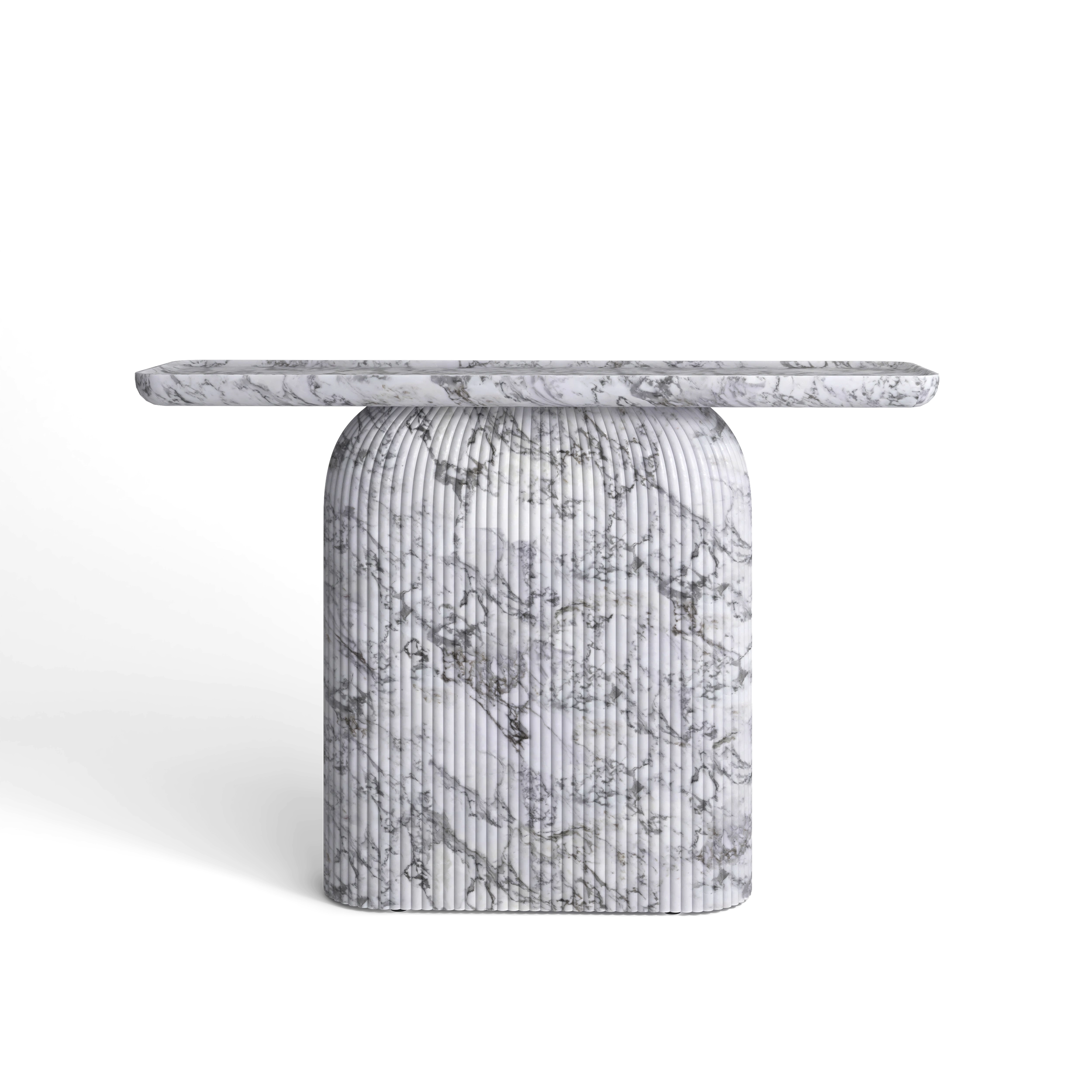 Capri Console Table #finish_faux-white-marble