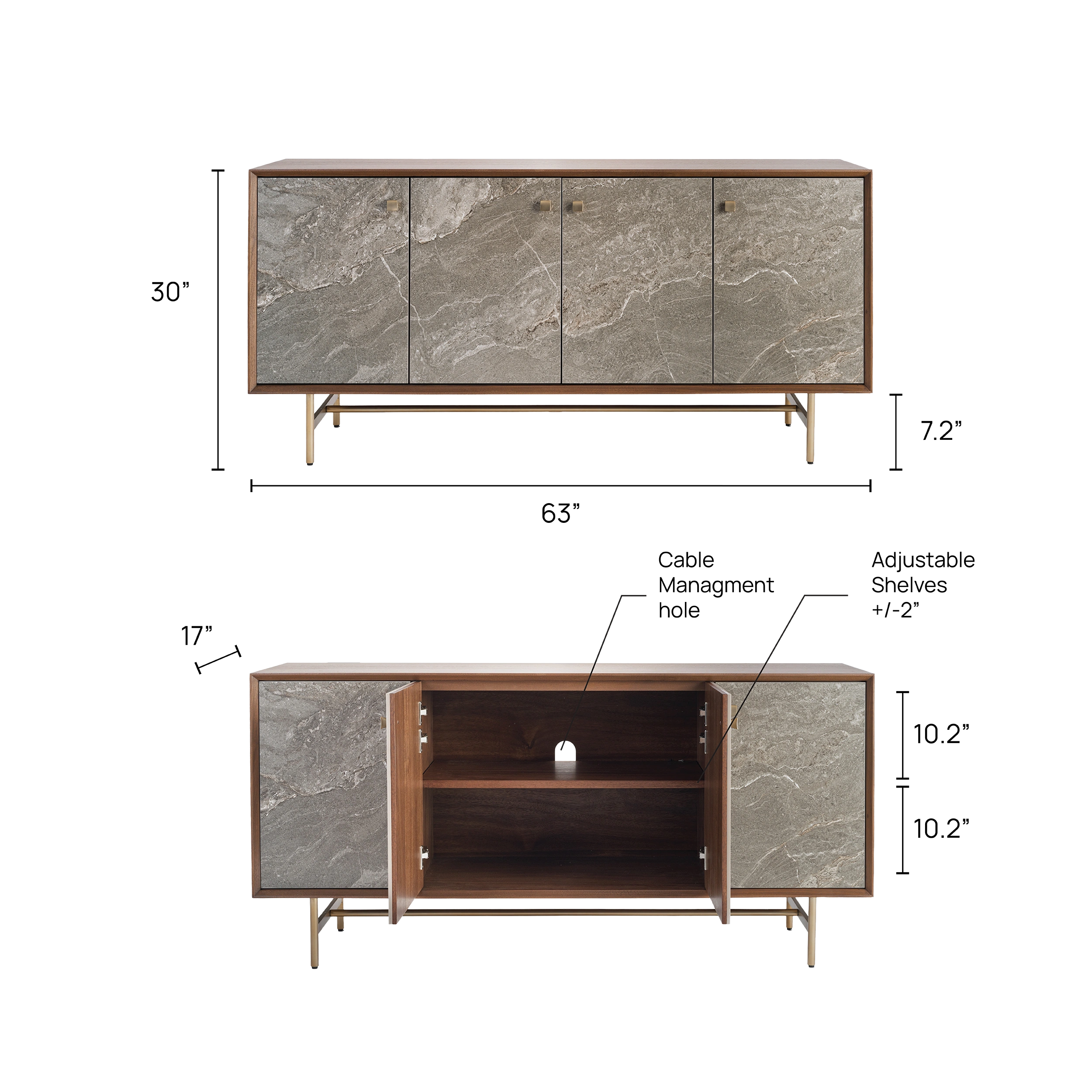 Celeste 63" Sideboard 