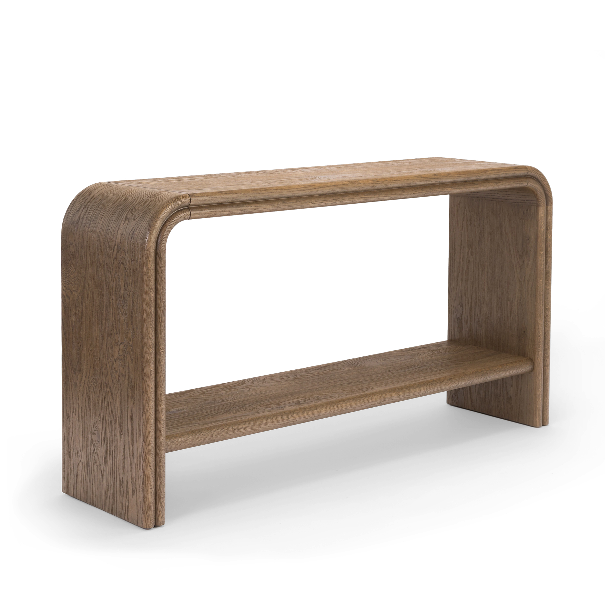 Clara 55" Console Table #finish_weathered-oak