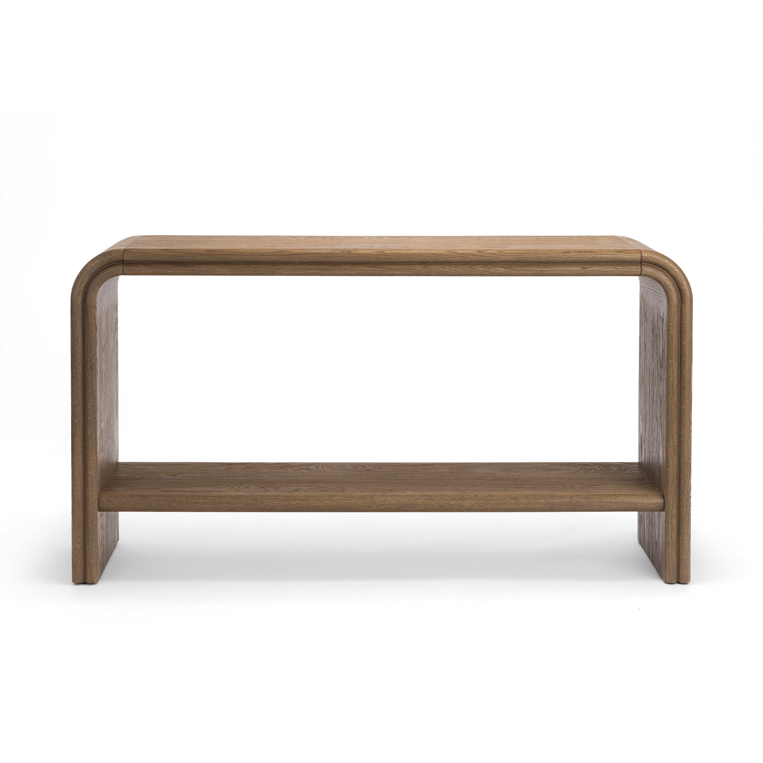 Clara 55" Console Table #finish_weathered-oak