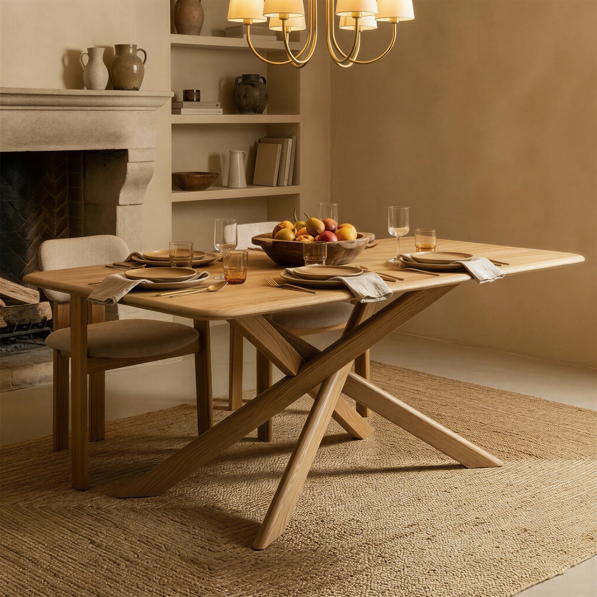 Cruz 78" Dining Table #finish_oak