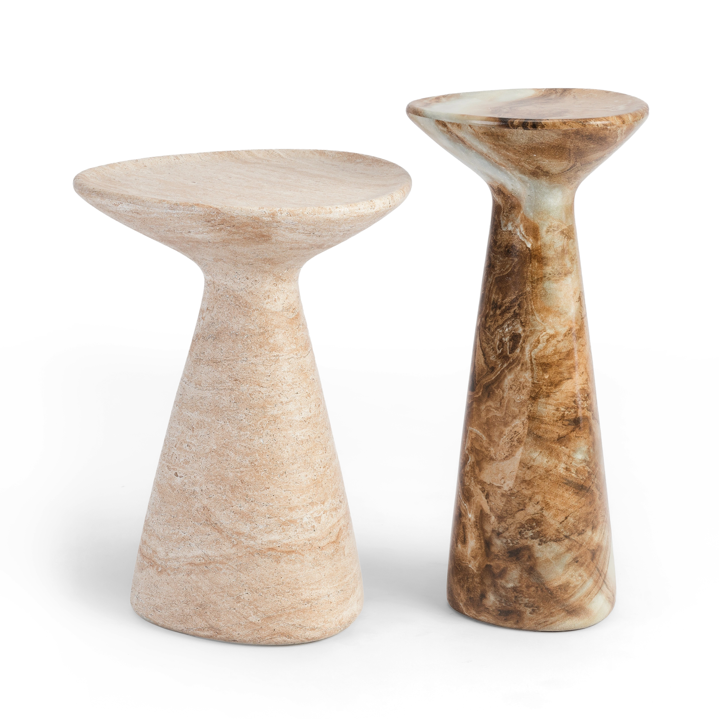 Jasper Side Table #finish_faux-travertine