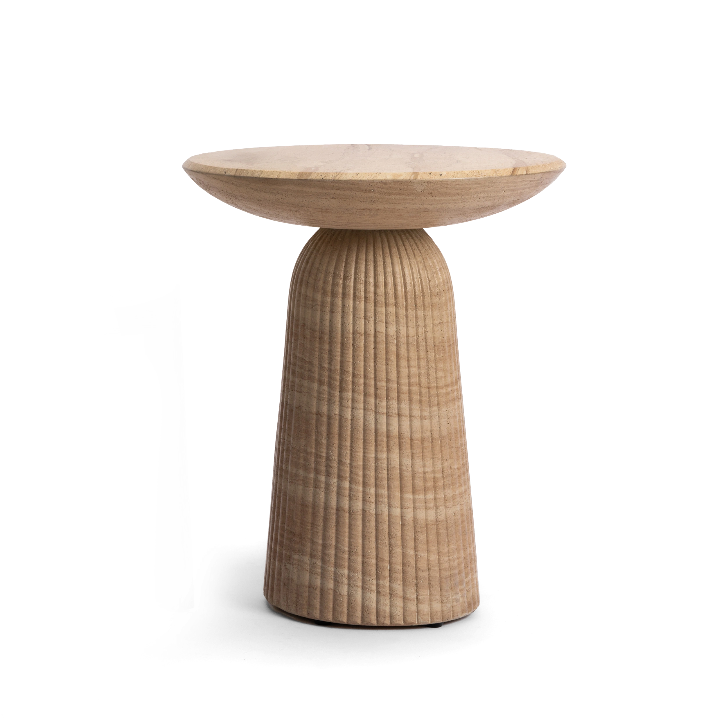 Maddox Side Table #finish_faux-travertine