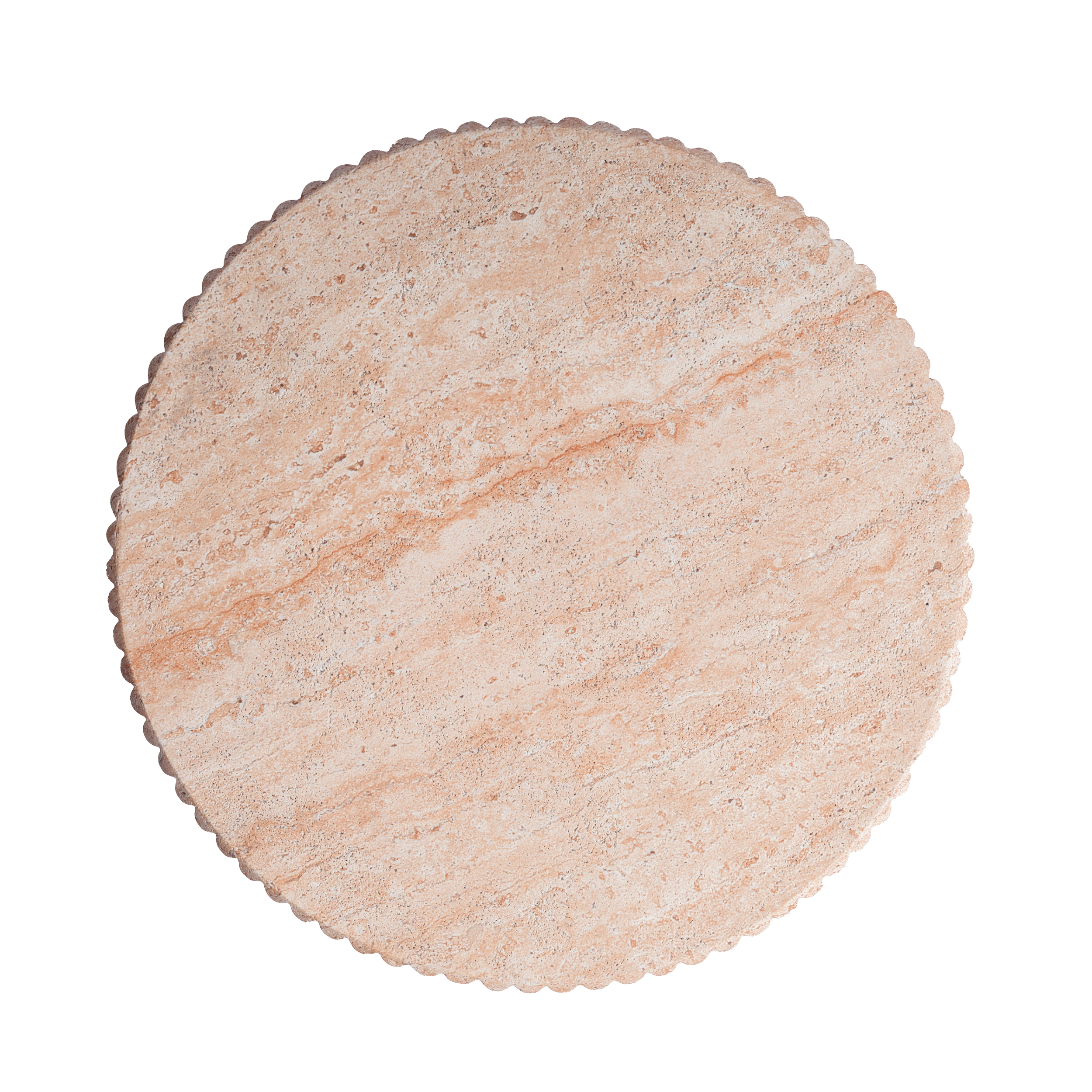 Maru Side Table #finish_faux-travertine
